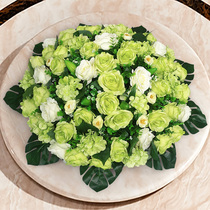 Hotel table big round table fake flower simulation flower restaurant hotel electric turntable decoration flower middle desktop decoration