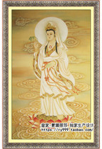 Buddha statue cross-stitch line embroidery Guanyin Bodhisattva Chinese painting Guanyin statue Diamond painting Amitabha Buddha