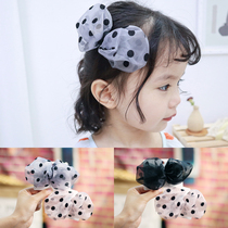 Childrens fun childrens jewelry girls oversized bow hairclip baby cute hair accessories Princess floral headdress edge clip headwear