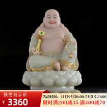 The Millover Buddha statue Han Bai Yudau Big belly laughs over the familys home Merchants Living room Xuanguan Qiao relocating to the opening of a gift shop