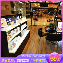 Yue carved display cabinet custom magic flute VM test table props display frame grapefruit non-my display frame shopping mall high cabinet platinum de