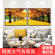 Nordic style living room decorative painting sofa background wall painting bedroom mural bedside painting hotel corridor hanging painting