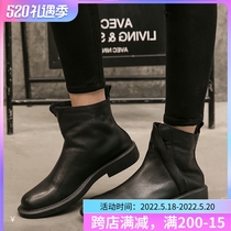 Martin boots autumn winter style Martin boots man wave breathable leather boots with boots genuine leather Chelsea boots Soft leather