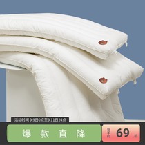 Most love brown bear cotton thin pillow cervical vertebra to help sleep Children single pillow core washable embroidery pillow
