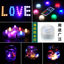 Ultra Small Mini Fish Bowl RC Color Lighting Button Battery Lamp led Waterproof Lamp Bottle Cover Button Battery 3cm