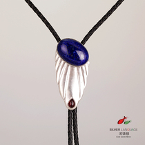 Christian gifts Hand-polished inlaid lapis lazuli Poirot tie mens fashion shirt accessories tie women