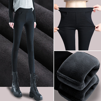Winter wear a new thickened black high waist pencil magic small feet wool pants in 2021