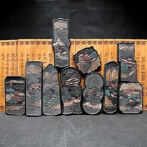 Ten views of the West Lake set of ink Old object Wenfang Sibao Hui ink Anhui Old ink ingot ink block ink strip pine smoke ink