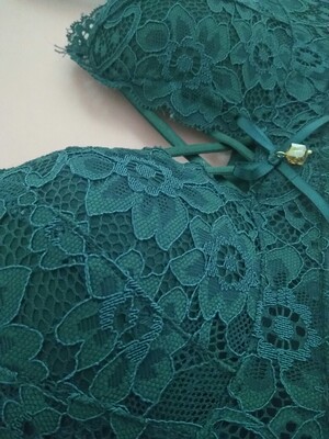 加入购物车好久了 真的很好看 外面是蕾丝 里面是那种滑滑的布料 穿着挺舒服的 小胸妹子妹子的福利 聚拢得很 穿上也特别性感 嘿嘿 由于本人害羞 真人秀就不来了