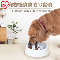 IRIS Pet Slow Food bowl Anti-choking bowl Slow food bowl Eating bowl TEDDY Golden Retriever food bowl ALICE