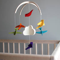 Non-woven animal bird wind chime hanging decoration diy material package kindergarten hand-made material crib hanging decoration