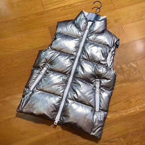 Down Emperor Autumn Winter New Recommended Couple Silver Same Style Goose Down Warm Stand Collar Down Vest