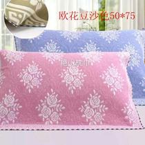 Pure cotton gauze a pair of thickened high-end couples cotton home pillow towel new European sweat-absorbing breathable non-slip