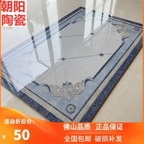 New Chinese parquet floor tiles living room and dining room shape tile hall core tile imitation waterjet microcrystalline tile tiles