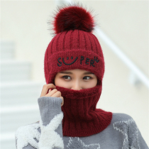 Mask hat one female autumn and winter cover autumn and winter cycling face mask neck mask wearing collar
