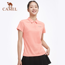 Camel clothing sweatshirt Womens Spring Summer new couple short-sleeved shirt Shu official flagship store official website Counter