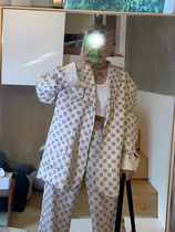 UN original 1994 flame wide shoulder blazer female design sense niche retro suit net red top spring and autumn