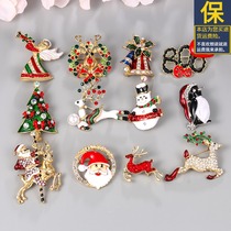 Brooch ins personality tide cute Japanese female high-end corsage Christmas accessories Joker Korean atmosphere pin