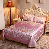 Summer European ice silk mat three-piece set 1 8m2 0M Bed washable folding summer mat Air conditioning soft mat