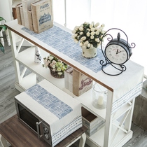 TV cabinet cover cloth tea table table flag bed tail flag microwave oven linen home dust-proof modern simple American