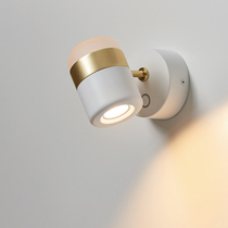 Nordic creative hardware living room wall lamp art simple bedside bedroom study wall lamp