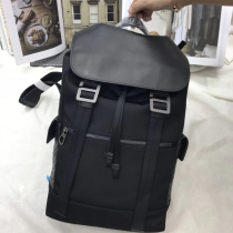 Leather woven mens bag 2021 new European and American luxury fashion backpack business computer bag leisure bag backpack