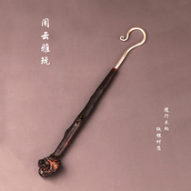 Xian Yunya Toy popular original sterling silver twist pot iron pot silver pot kettle cover hammer pattern Kung Fu tea set tea ceremony pot fork