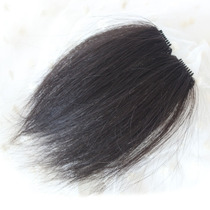 Mens padded wig piece Hand woven fluffy head invisible incognito pad Hair root patch Forehead bangs piece real hair
