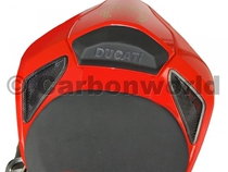 Germany CarbonWorld carbon fiber seat bag air intake cover Ducati Street Fighter 848 1100