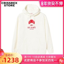 Spot BEAMS JAPAN Japanese Red Rope Classic Mount Fuji LOGO Japanese Turtleneck Hoodie