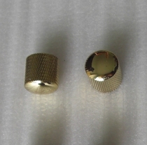 New Tele Silver Guitar Metal Knob 18MM Cylindrical Bass Potentiometer Cap Single Gold Optional Black