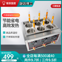 Dr. Shop noodle oven four heads and six heads commercial electric heating automatic Malatang noodle cooker desktop stainless steel noodle furnace
