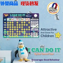 English Child Growth Self-regulation Table Home Magnetic time Young children Motivate Magnetic Wall Sticle Chalkboard Fridge Sticker