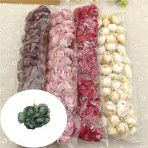 Retro-coloured rose bud tea buds Blossom Ring Material Festive sugar box accessories Christmas DIY wedding dresses Decorative Flowers