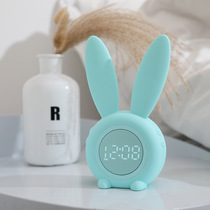 Alarm clock mute student with timer Children cartoon talking cute bedroom electronic sound Super size alarm