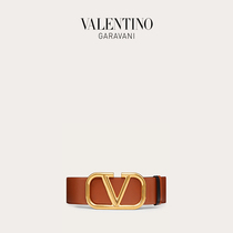 VALENTINO VALENTINO GARAVANI double-sided VLogo Signature calfskin belt belt