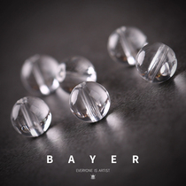 Transparent artificial white crystal beads scattered beads diy handmade jewelry material bracelet necklace accessories beaded