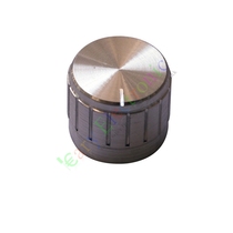Silver knob cap for 6mm handle power amplifier volume adjustment switch potentiometer knob switch 21x17mm