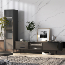 Nordic in Black TV Cabinet Light luxury bedroom TV Cabinet Modern minimal small-family living room master bedroom