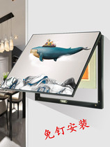 Decorative painting home network gate network wire box power supply electric cabinet Nordic horizontal meter box switch nail-free distribution box