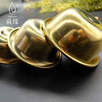 Copper water supply bowl for Buddha cup Red brass water supply cup Lotus Dharma Monk water supply Crystal bowl Buddha front Buddha Hall teaching Buddha equipment