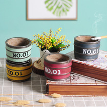 Retro nostalgic cement ashtray industrial style creative ornaments restaurant Bar Cafe fashion trend decorations