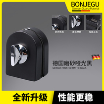 Germany Bangji Glass Door Sliding Pull Single Door Middle Lock Frameless Spring Door Lock Manganese Titanium Steel Matte Black