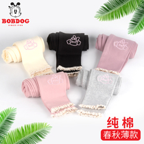 Babu girl leggings cotton childrens clothing female baby spring and autumn foreign wear casual Childrens trousers