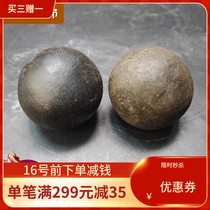 Aarwood log handlebars for the elderly fitness ball handball A pair of hundred years ebony black handgrip play turntable solid