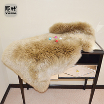 Australian wool carpet wool sofa cushion floating window cushion whole sheepskin cushion leather wool cushion bedroom bedside carpet