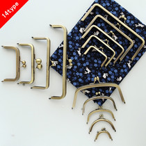 All kinds of pattern mouth gold bag without hole square arched M shape semi-circle ancient bronze silver gun color installation video sending drawings