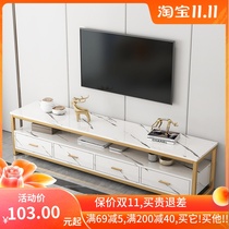 Creative simple modern combination coffee table TV cabinet simple Nordic small apartment living room steel wood storage locker audio cabinet