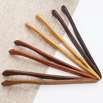 Solid wood tea clip Kung Fu tea set accessories tea clip tea brewing tool tea clip tea cup tweezers non-slip bamboo clip