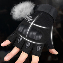 Mens half-finger tactical gloves Special forces half-finger gloves Summer outdoor cycling motorcycle mountaineering Fitness sports